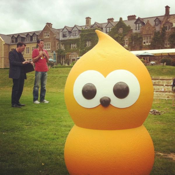 EDF_Energy's tweet photo. Bounced in the park today! Energetic stuff :) #EDF_Blob http://t.co/d8anQfc9