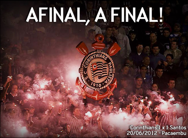 gavioesoficial's tweet photo. VAAI, CORINTHIANS! #Libertadores http://t.co/moBtj0T4