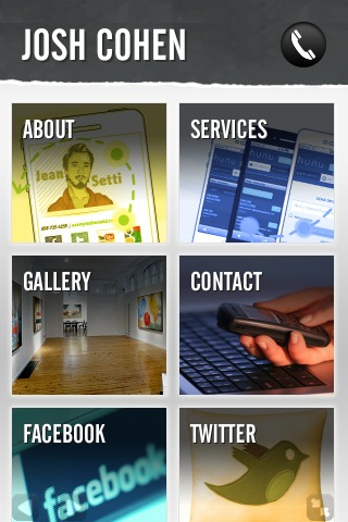 JoshWCohen's tweet image. Personal Mobile homepage designed for @#hunu