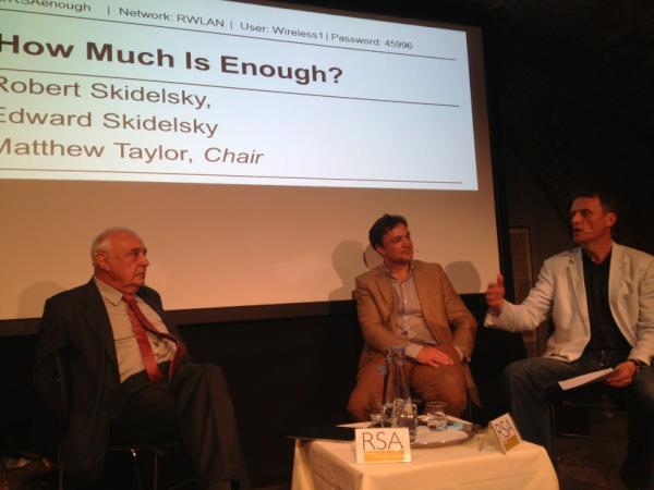 daviddbtc's tweet image. Matt &quot;boom boom&quot; Taylor joins the Skidelskys on stage to jam. And they&apos;re off! @RSAEvents #RSAevents