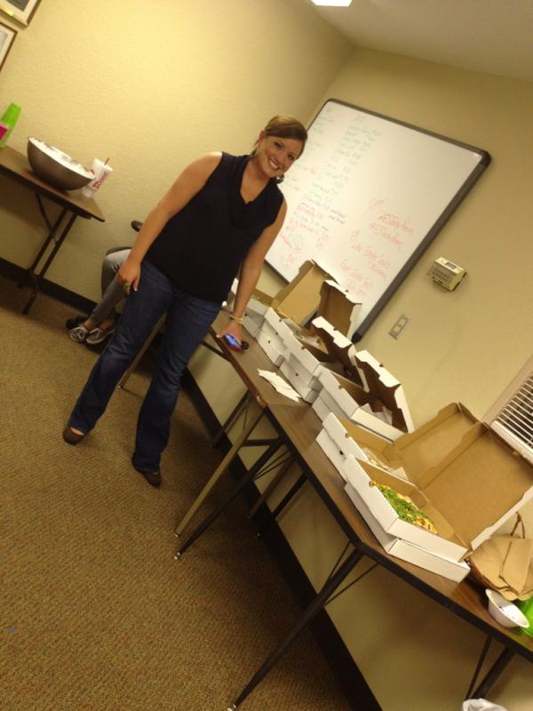 A biiiiig thank you to @oecu <a href="/wedgepizza/">The Wedge Pizzeria</a> for the great pizza for the #ESTackyProm volunteers! <a href="/katnryan/">Kathleen Miller</a>