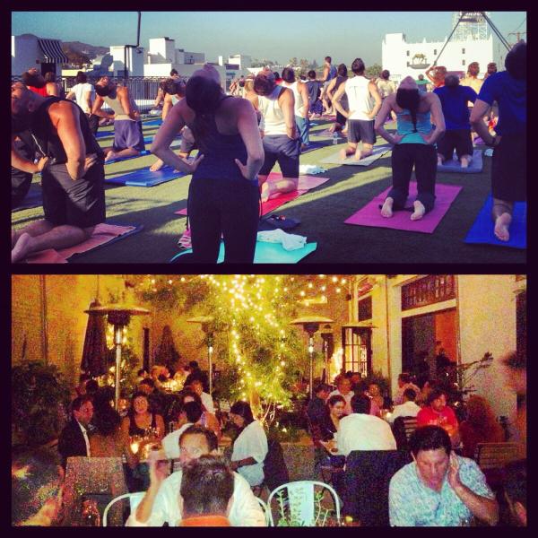 ChadHudsonEvent's tweet photo. Thanks to everyone who came out to Palihouse last night for rooftop yoga and WeHo Supper Club! We had a blast! http://t.co/7qF9l3Yo