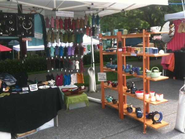It's a beautiful day to be outside at the Fremont market! Come on down and support your local artists!