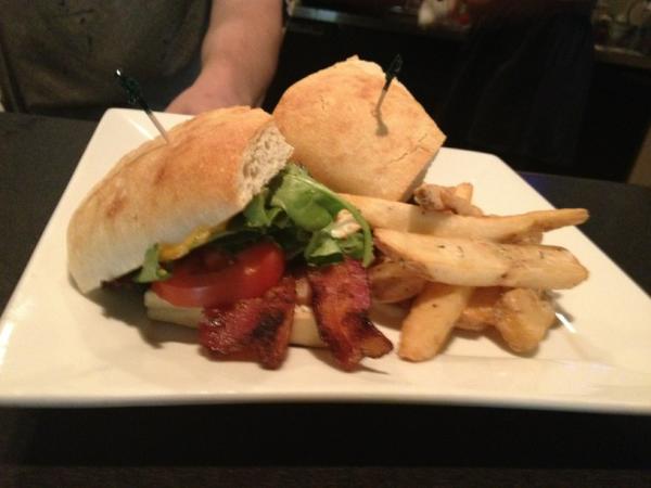 Chef Chris's special Breakfast Club sandwich available today at The Scholars Inn!! Delicious!!  Plz rt