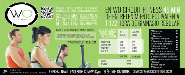 WOCircuitFitnes's tweet image. Nuevas promociones de JUNIO #SPREADHEALTH