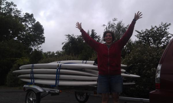 Em_Shan's tweet photo. Beach bound! Atlantic ocean, here I come, my fleet of SUP boards and all! http://t.co/suu6seXD