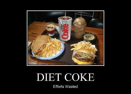 MorganGeyer's tweet photo. #IWillNeverUnderstandWhy people think that ordering a diet coke will make them skinny......for example http://t.co/b2VCafff