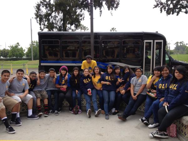 OurLadyLourdes's tweet photo. At Knott's Berry Farm with our 8th grade! A great way to end an amazing year! http://t.co/273LhvHQ