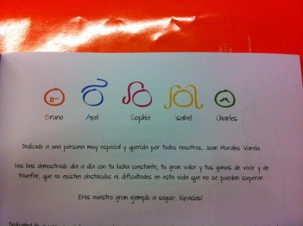 made_design's tweet image. Se la merece RT @psisplamo: Dedicatoria en nuestro catalogo #basicline para nuestro gran amigo @joansoy un abrazo! .http://t.co/l8nb9SpY