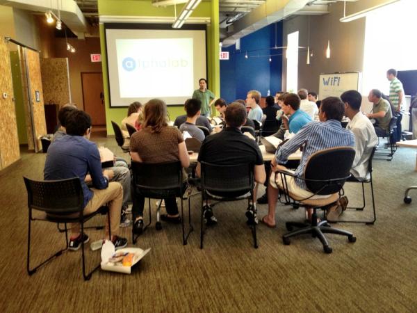 alphalab's tweet photo. It's the 1st day of Cycle 9 &amp; it's definitely our biggest class yet! http://t.co/1Gbpp9Vk
