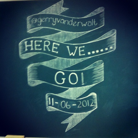 gerryvanderwalt's tweet photo. Wooha! Thanks! “@Demographica: Congratulations to this weeks #keepchalking winner @gerryvanderwalt "here we..... GO!" http://t.co/PZHUYqJk”