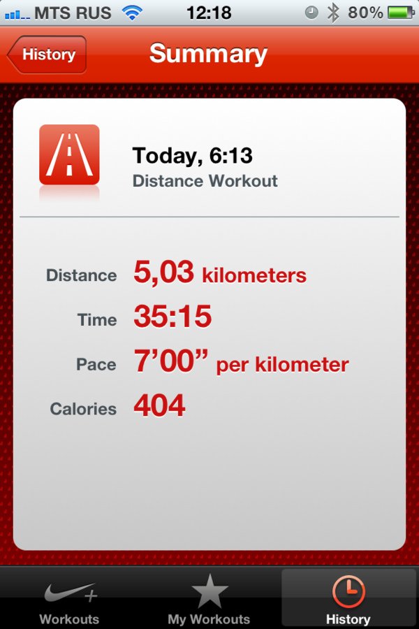 katefromnorth's tweet photo. @NikeSupport My Nike+ name is Kate Negrash. Here is the stats of my run. http://t.co/q6NH2PgN