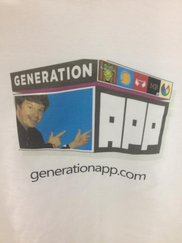 GenerationApp's tweet photo. @GradConn got his #GenApp tshirt at #msteched - have you? Stop by our booth to grab this custom swag - don't miss out! http://t.co/JJNOi9QD