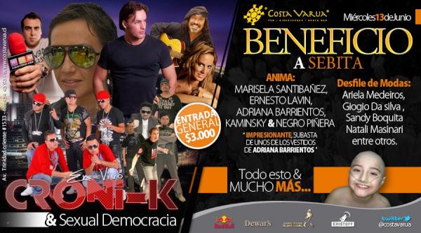 CostaVarua's tweet photo. Los quiero invitar a participar de un evento a beneficio de Sebita un niño de 8 años con leucemia. Gracias. http://t.co/WyhtYcPS