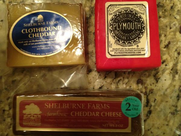 ElementsChef's tweet photo. Day 1 of cheese collecting. If I can't get across the border, I'll have to eat them all. #cheddarisking @TasteofNS http://t.co/XNGyUCgP