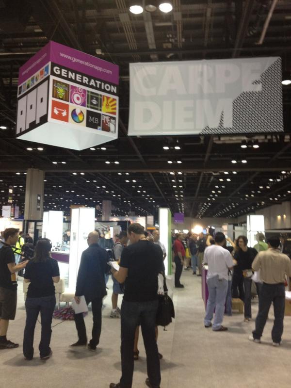 GenerationApp's tweet photo. Carpe Diem, fellow #msteched attendees! Have you come by the #GenApp booth this week to talk up your app ideas yet? http://t.co/UFvO2f1u