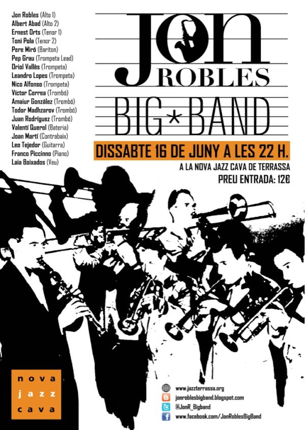 peremirosax's tweet photo. Ja tenim el cartell de la @JonR_BigBand. Veniu a veure'ns, aquest dissabte: http://t.co/HC4cDWEC