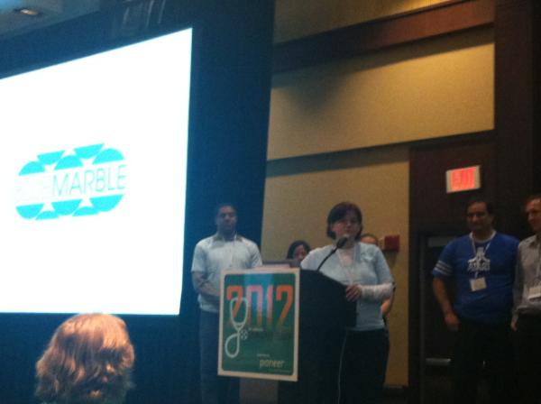 Cognific's tweet photo. Proud @Sheryl_Flynn as she announces @BlueMarblGameCo Treasure of Bell Island @gamesforhealth #gfh12 #gamesforhealth http://t.co/7Sm86C1F