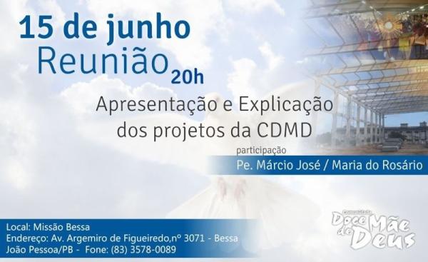 pemarciojose's tweet photo. ATENÇÃO:Reunião dia 15de junho às 20h na @cdmdbessa com @pemarciocdmd e @irrosariocdmd Você é convidado a participar! http://t.co/FhBaSsDG