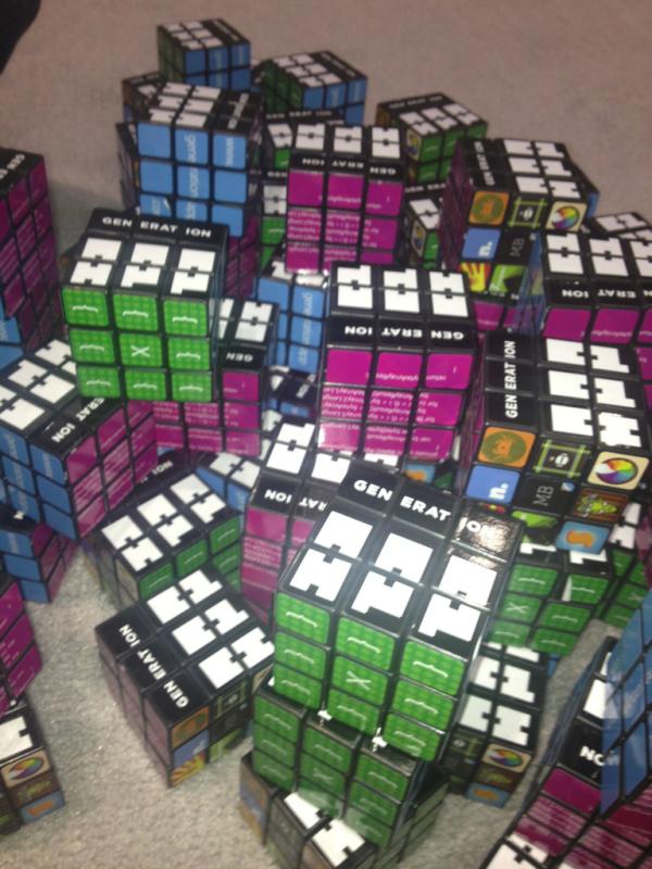 GenerationApp's tweet photo. At TechEd? Stop by our #msTechEd booth and snag one of our #GenApp Rubik's Cubes before they run out! http://t.co/7qqjHYlT