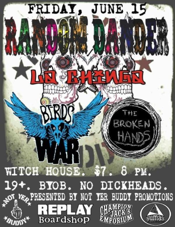 birdsofwar_ca's tweet photo. This Friday we Rock the Witch House in Abbotsford! First show with new bass player Chris Seversen! Come check it out! http://t.co/fErjUKAE