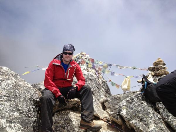 TinosTrek's tweet photo. Me at the summit of Ngakarsang (5100m), we climbed this on an acclimitisation trek #himaplaya http://t.co/J5xGwKrC