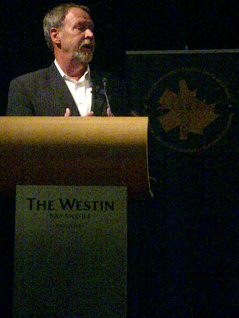 Allan Gregg speaking to the demographic impact on Paramedicine at #EMSCC12