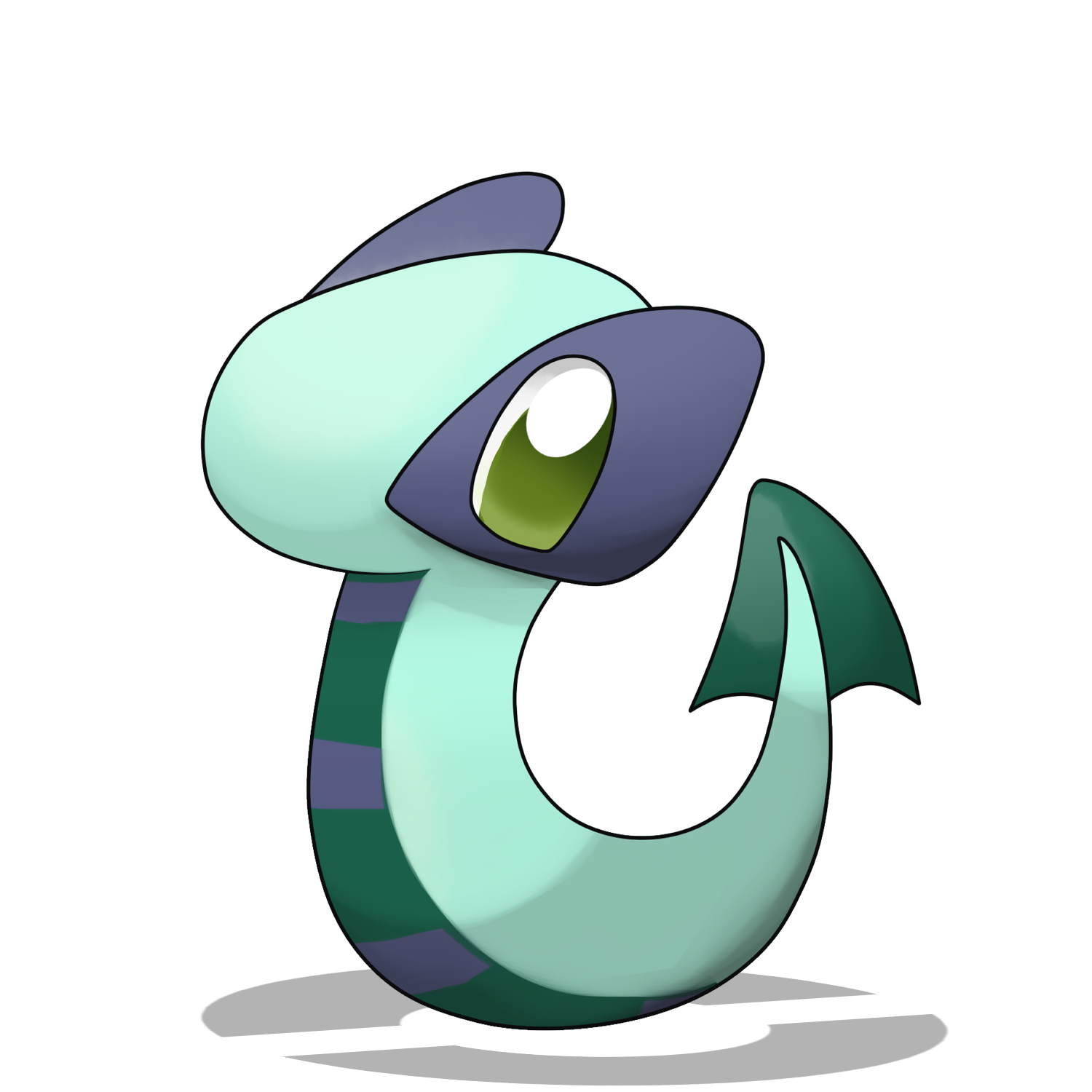 ENG ⬇️] El pokémon fósil Pliogon, de tipo agua/dragón, tiene un