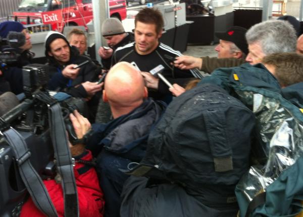 AllBlacks's tweet photo. Final words from the skipper. Game 2 Steinlager Series tomorrow. #ABvIRE http://t.co/rmQIic3c