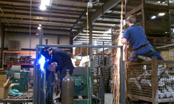 ACFoundry's tweet photo. Building some safety enclosures provides great photo ops! http://t.co/LBJnlkTl
