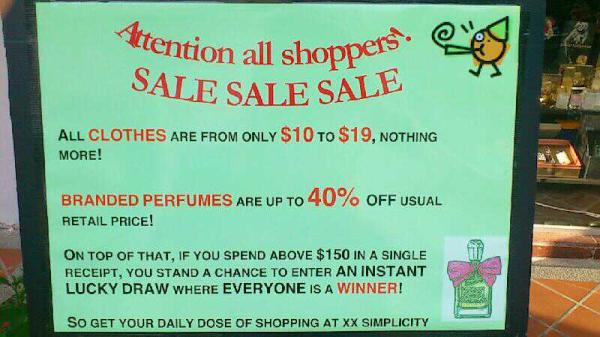 xx_simplicity's tweet photo. Current poster on display! SALE SALE SALE :) http://t.co/tmJNTRHL