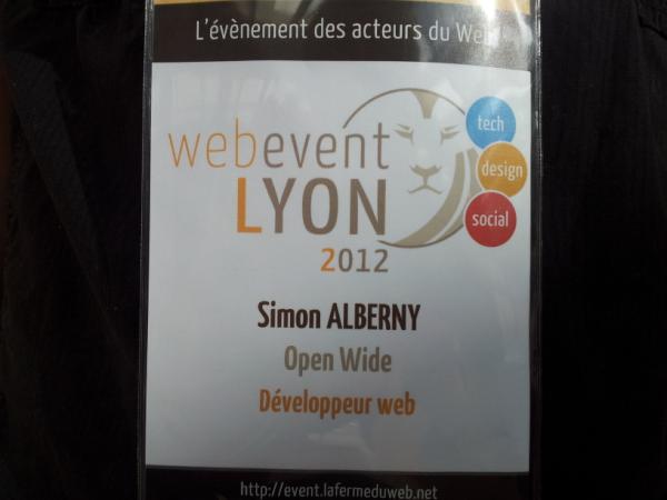Présent au #wel4. C'est parti pour une journée dédié au web sur #Lyon !
