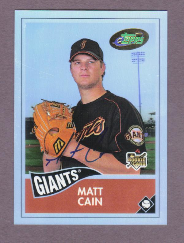 Topps's tweet image. As promised 250th follower to RT gets Matt Cain autographed @toppscards #PerfectGame