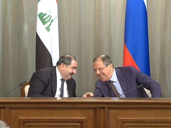 mfa_russia's tweet photo. Sergey #Lavrov and #Iraqi Foreign Minister Hoshiyar #Zibari http://t.co/Ag2r3PZp