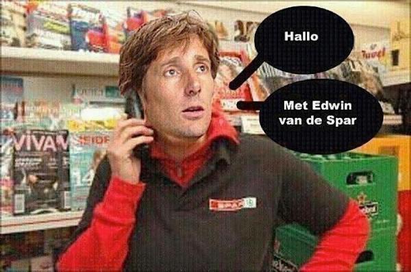 NietZoHigh's tweet photo. "DUDE", Je Spreekt Met "EDWIN VAN DE SPAR " ! niet met "EDWIN VAN DE SAR " #NietZoHigh http://t.co/NcD2mLPJ