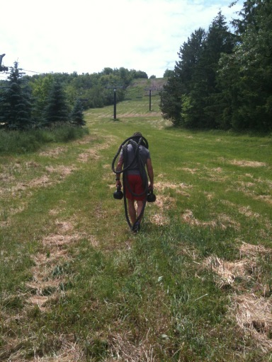 sproule22's tweet photo. Getting set for a workout at blue mountain! http://t.co/L3wrd4zB