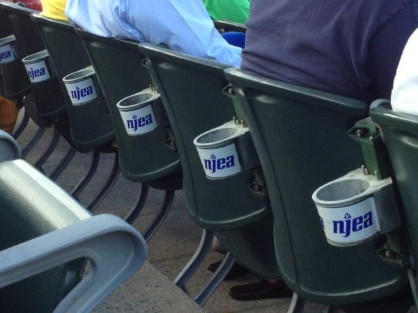 bluejersey's tweet image. Hello @NJEA - at Somerset Patriots baseball. #Needsbeer