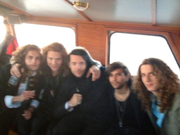 HankErix's tweet photo. Me and the boys in Stockholm skärgård, tonight we're rocking Stockholm! http://t.co/xceq6dtL