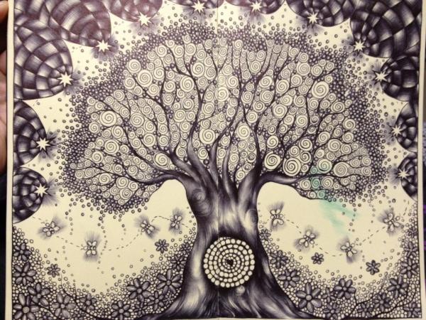 Playing with pen! :):) Loving #drawing with such a different medium.