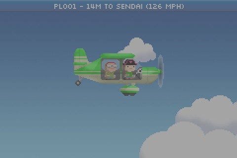 My BEARCLAW-P flying from Harbin to Sendai in Pocket Planes for iOS!
