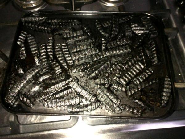 The moral of this story, is not to attempt to make chips ahen ur drunk! Fecking idiot.