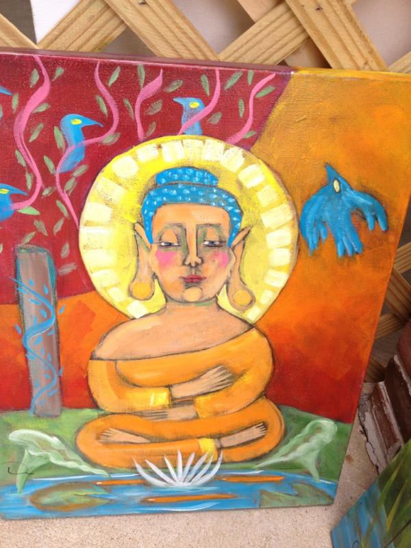 JennifWFields's tweet image. Stumbled upon a sidewalk art show after the farmers market. #unexpectedfun #lifeisgood