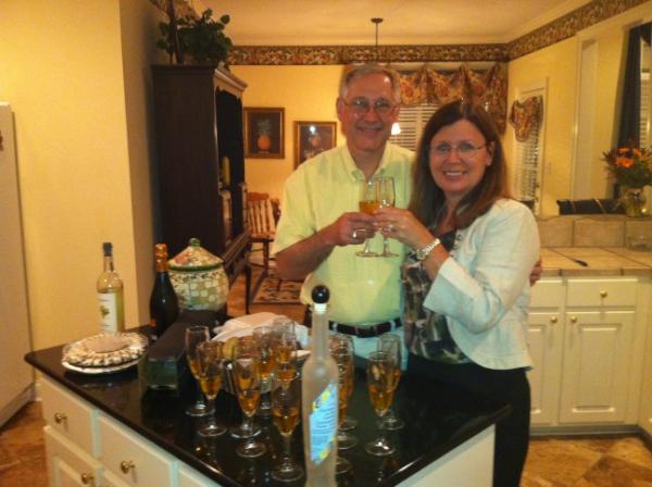 wchadarmstrong's tweet photo. Mmm... Nothing like some good Eiswein. Happy 25th mom and dad! http://t.co/JCwaNf2X
