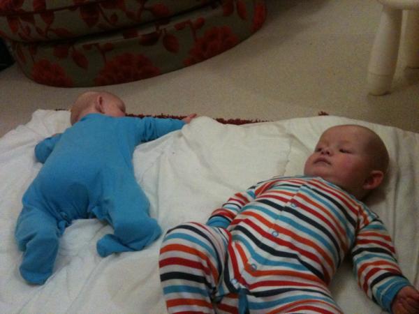 Just chilling with the Twins listening to the legend Wich is jonnny cash.  Awesome.