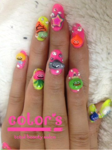 Color Sすずきあい در توییتر しょこたんnewネイルはテリーのワンダーランド3d発売に合わせたスライムネイル いっぱい写真載せてくれてます Http T Co Rycnxooo Http T Co 3gnqqu