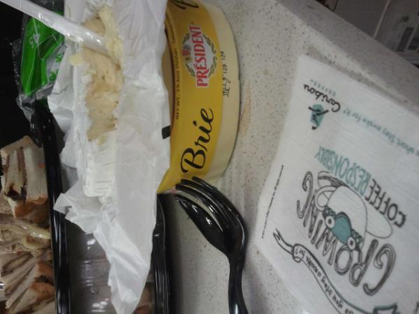 CaseySoftware's tweet image. It's hard not to make a little fun of #swegov.. They have Brie! That's not something you see at #swatx ;)