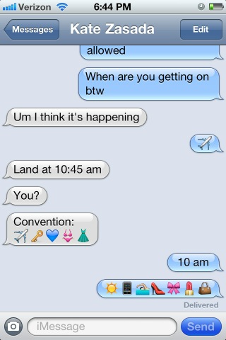 savannahmrose's tweet image. Like @kzasada and I needed another way to communicate #bffproblems