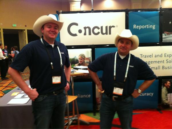 ConcurMo's tweet photo. Control your cowboy spenders - stop by to visit the @concursmallbiz @Concur sheriffs. #snh2012 http://t.co/HPRsAgYm