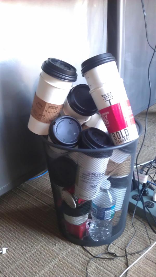 Coffecup jenga <a href="/localhuman/">localhuman</a> #dunnbrosalldayeveryday