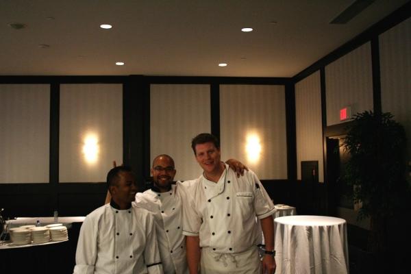 gordonstaples's tweet photo. The boys and me @IndulgenceYEG 
@sneazwell 
@chefkarthik http://t.co/BNtQEQMw